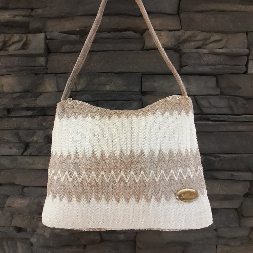 Alma Creazioni Made In Italy. Weave shoulder bag. - Picture 2 of 7
